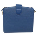 LOUIS VUITTON Epi Capuchin Shoulder Bag Blue M52345 LV Auth 110329-3