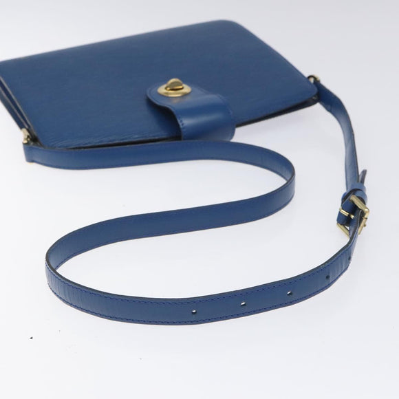 LOUIS VUITTON Epi Capuchin Shoulder Bag Blue M52345 LV Auth 110329