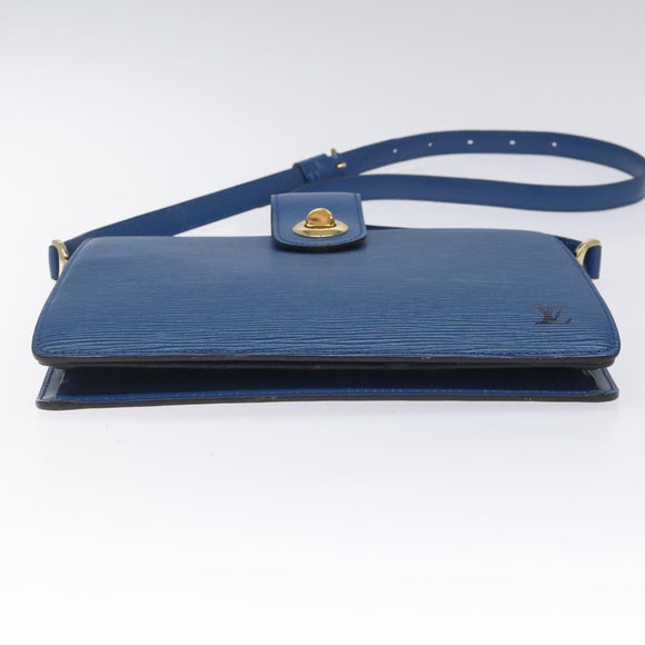 LOUIS VUITTON Epi Capuchin Shoulder Bag Blue M52345 LV Auth 110329A