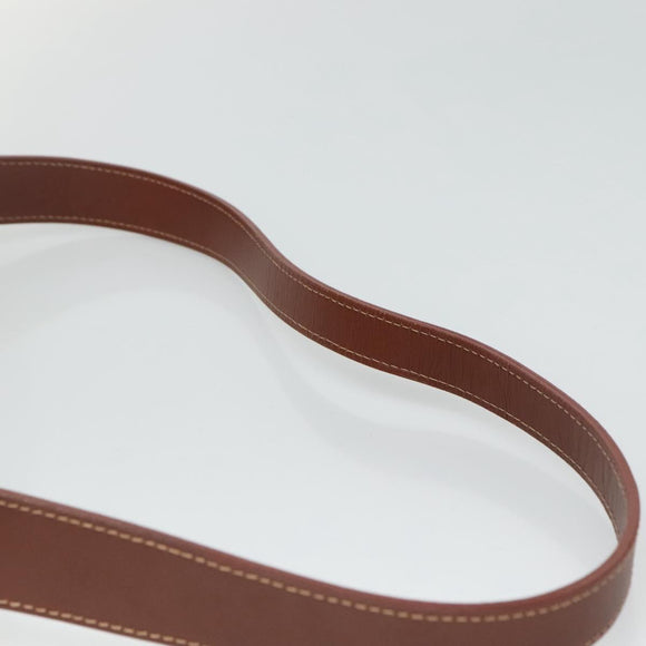 BURBERRY Nova Check Shoulder Bag PVC Leather Beige Brown Auth 110337