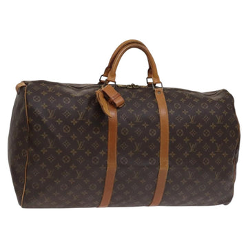 LOUIS VUITTON Monogram Keepall 60 Boston Bag M41422 LV Auth 110381