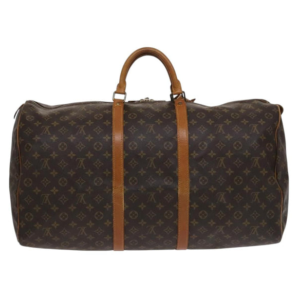 LOUIS VUITTON Monogram Keepall 60 Boston Bag M41422 LV Auth 110381