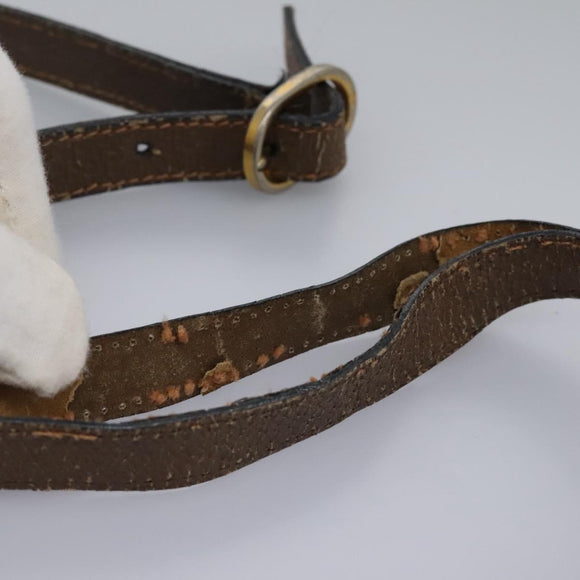 GUCCI Micro GG Supreme Web Sherry Line Shoulder Bag PVC Beige gold Auth 110383