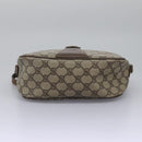 GUCCI Micro GG Supreme Web Sherry Line Shoulder Bag PVC Beige gold Auth 110383-5