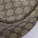 GUCCI Micro GG Supreme Web Sherry Line Shoulder Bag PVC Beige gold Auth 110383-16