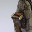 GUCCI Micro GG Supreme Web Sherry Line Shoulder Bag PVC Beige gold Auth 110383-20