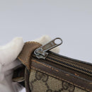 GUCCI Micro GG Supreme Web Sherry Line Shoulder Bag PVC Beige gold Auth 110383-22