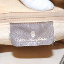 GUCCI Micro GG Supreme Web Sherry Line Shoulder Bag PVC Beige gold Auth 110383-23