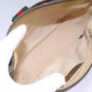 GUCCI Micro GG Supreme Web Sherry Line Shoulder Bag PVC Beige gold Auth 110383-10