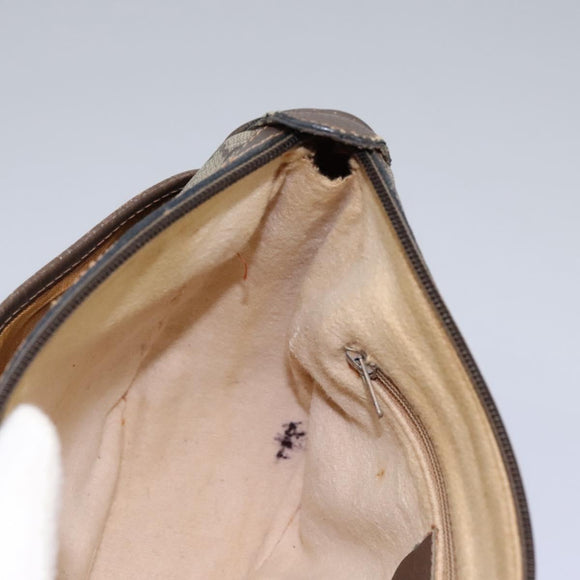 GUCCI Micro GG Supreme Web Sherry Line Shoulder Bag PVC Beige gold Auth 110383