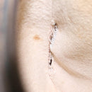 GUCCI Micro GG Supreme Web Sherry Line Shoulder Bag PVC Beige gold Auth 110383-11