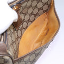 GUCCI Micro GG Supreme Web Sherry Line Shoulder Bag PVC Beige gold Auth 110383-29