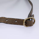 GUCCI Micro GG Supreme Web Sherry Line Shoulder Bag PVC Beige gold Auth 110383-8