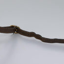 GUCCI Micro GG Supreme Web Sherry Line Shoulder Bag PVC Beige gold Auth 110383-14