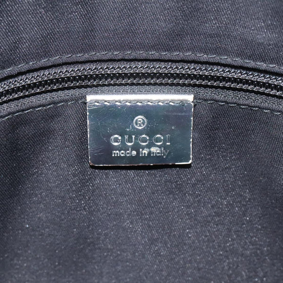 GUCCI GG Canvas Shoulder Bag Silver Blue 145857 Auth 110391
