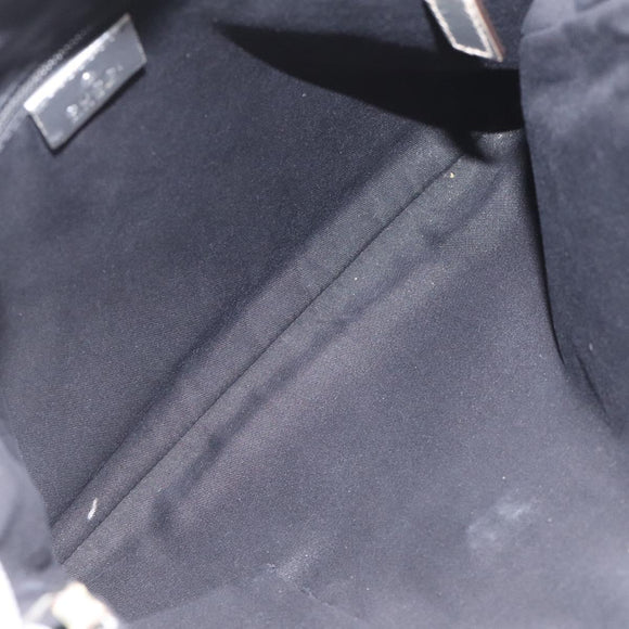 GUCCI GG Canvas Shoulder Bag Silver Blue 145857 Auth 110391