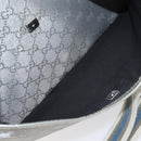 GUCCI GG Canvas Shoulder Bag Silver Blue 145857 Auth 110391-21