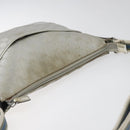 GUCCI GG Canvas Shoulder Bag Silver Blue 145857 Auth 110391-6