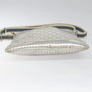 GUCCI GG Canvas Shoulder Bag Silver Blue 145857 Auth 110391-5