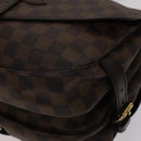 LOUIS VUITTON Damier Ebene Saumur 30 Shoulder Bag N48081 LV Auth 110397-14