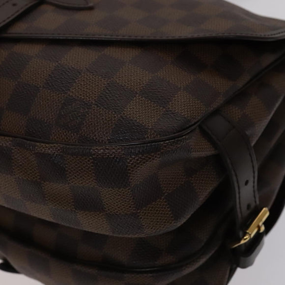 LOUIS VUITTON Damier Ebene Saumur 30 Shoulder Bag N48081 LV Auth 110397