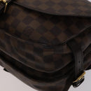 LOUIS VUITTON Damier Ebene Saumur 30 Shoulder Bag N48081 LV Auth 110397-16