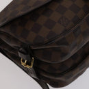 LOUIS VUITTON Damier Ebene Saumur 30 Shoulder Bag N48081 LV Auth 110397-17