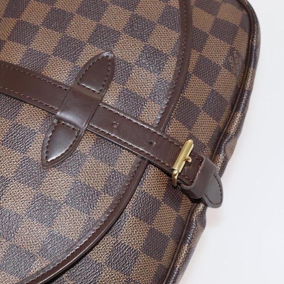 LOUIS VUITTON Damier Ebene Saumur 30 Shoulder Bag N48081 LV Auth 110397
