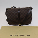 LOUIS VUITTON Damier Ebene Saumur 30 Shoulder Bag N48081 LV Auth 110397-29