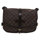 LOUIS VUITTON Damier Ebene Saumur 30 Shoulder Bag N48081 LV Auth 110397-2