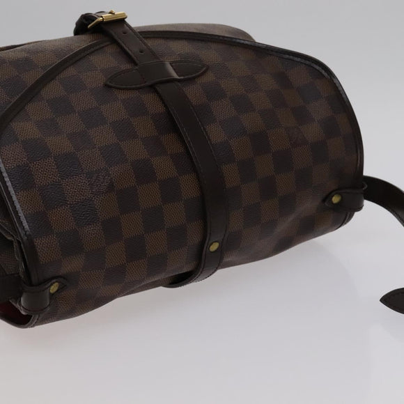 LOUIS VUITTON Damier Ebene Saumur 30 Shoulder Bag N48081 LV Auth 110397