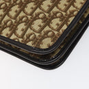 Christian Dior Trotter Canvas Shoulder Bag Brown Auth 110400-12