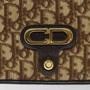 Christian Dior Trotter Canvas Shoulder Bag Brown Auth 110400-14