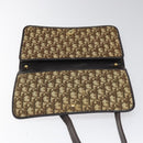 Christian Dior Trotter Canvas Shoulder Bag Brown Auth 110400-15