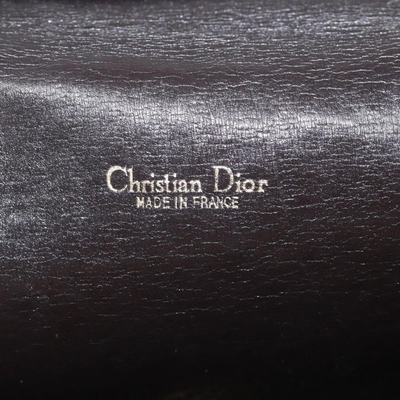 Christian Dior Trotter Canvas Shoulder Bag Brown Auth 110400