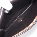 Christian Dior Trotter Canvas Shoulder Bag Brown Auth 110400-17