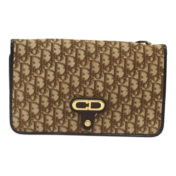 Christian Dior Trotter Canvas Shoulder Bag Brown Auth 110400 - 0