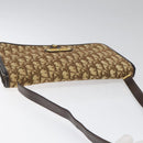 Christian Dior Trotter Canvas Shoulder Bag Brown Auth 110400-6
