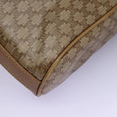 CELINE Macadam Canvas Shoulder Bag PVC Leather Beige Auth 110402-16