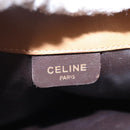 CELINE Macadam Canvas Shoulder Bag PVC Leather Beige Auth 110402-20