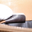 CELINE Macadam Canvas Shoulder Bag PVC Leather Beige Auth 110402-12