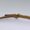 CELINE Macadam Canvas Shoulder Bag PVC Leather Beige Auth 110402-14