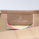 GUCCI GG Supreme Web Sherry Line Pouch PVC Leather Beige 89 01 021 Auth 110412-10