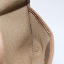 GUCCI GG Supreme Web Sherry Line Pouch PVC Leather Beige 89 01 021 Auth 110412-17