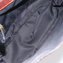 BURBERRY Nova Check Blue Label Shoulder Bag Nylon Leather Beige Auth 110429-11