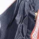 BURBERRY Nova Check Blue Label Shoulder Bag Nylon Leather Beige Auth 110429-18