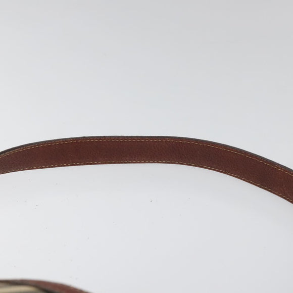 BURBERRY Nova Check Blue Label Shoulder Bag Nylon Leather Beige Auth 110429