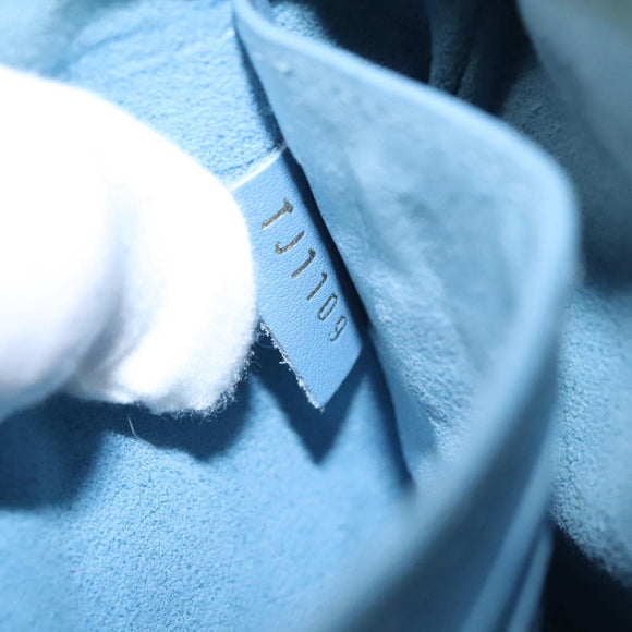 LOUIS VUITTON Monogram Denim New Wave Pochette Zip Bag Blue M67538 Auth 110431