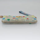 LOUIS VUITTON Monogram Denim New Wave Pochette Zip Bag Blue M67538 Auth 110431-7