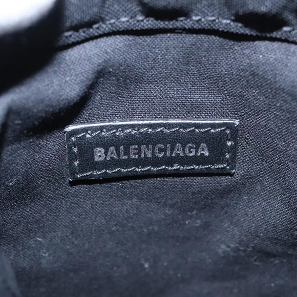 BALENCIAGA Neophone Holder Shoulder Bag Enamel Silver 660787 Auth 110436AV